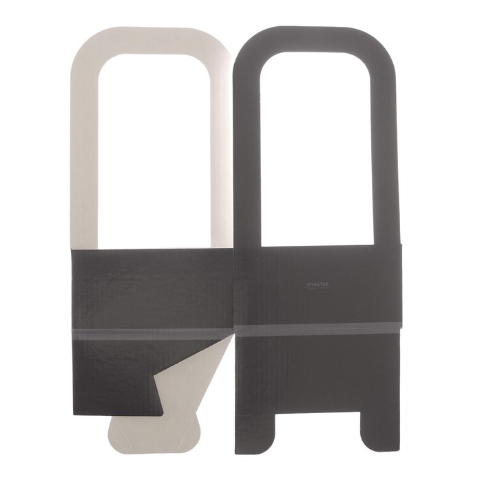 Мини–коробка из микрогофрокартона «Счастье рядом», 12 см × 12 см × 22 см