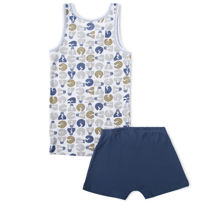 Комплект для мальчика (майка, трусы-боксеры), рост 152-158 см, цвет серый