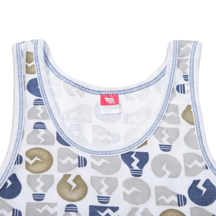 Комплект для мальчика (майка, трусы-боксеры), рост 152-158 см, цвет серый