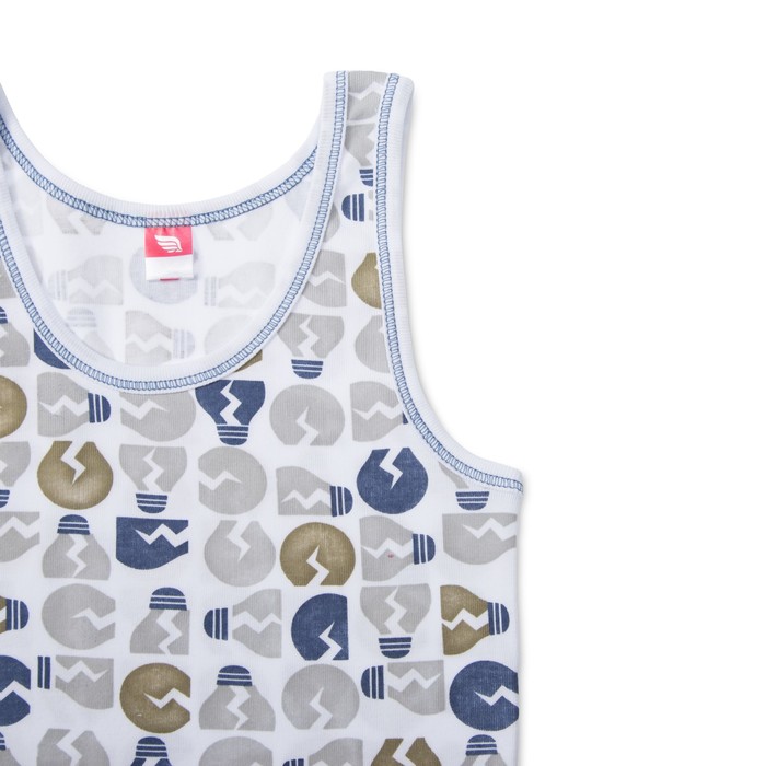 Комплект для мальчика (майка, трусы-боксеры), рост 146 см, цвет серый