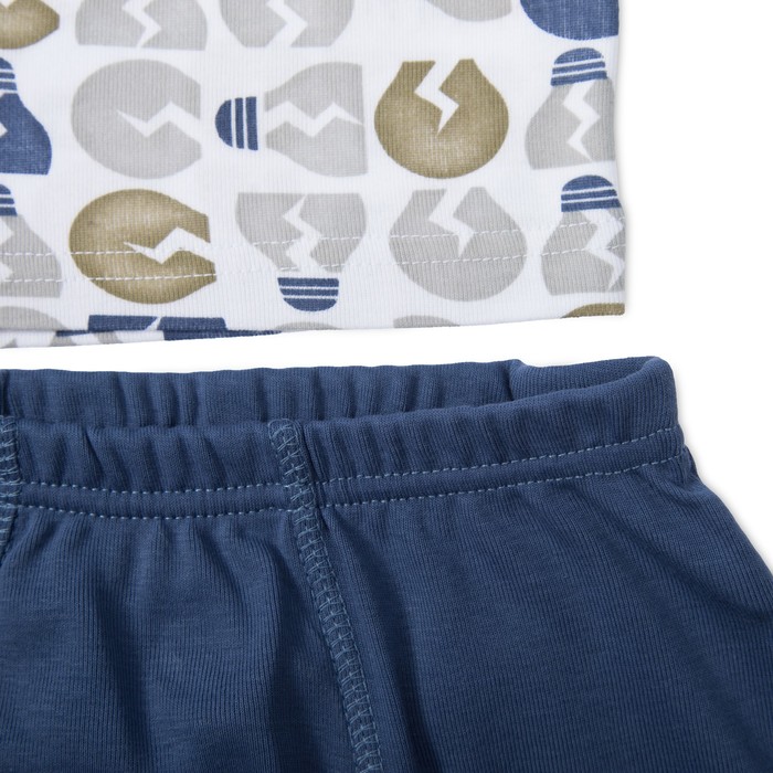 Комплект для мальчика (майка, трусы-боксеры), рост 140 см, цвет серый