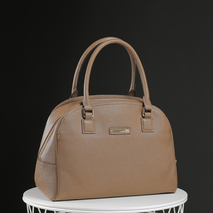 Сумка женская, отдел на молнии, наружный карман, цвет бежевый