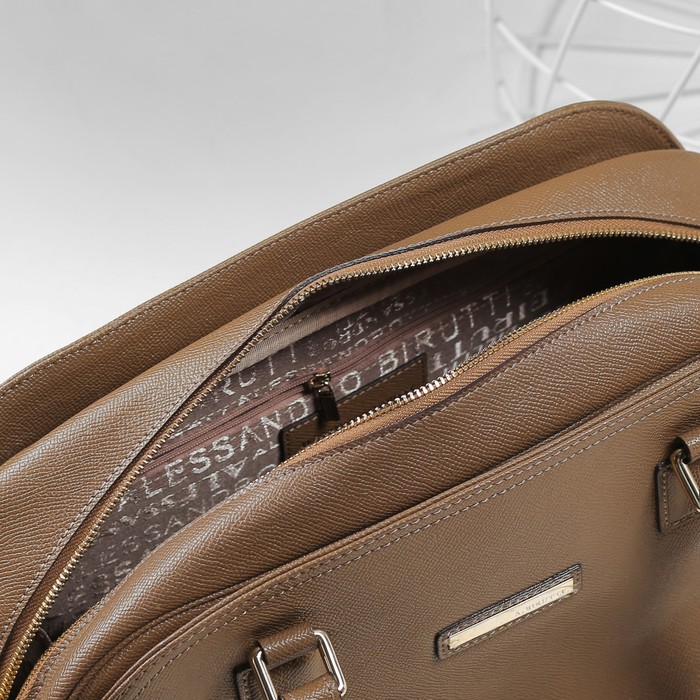 Сумка женская, отдел на молнии, наружный карман, цвет бежевый