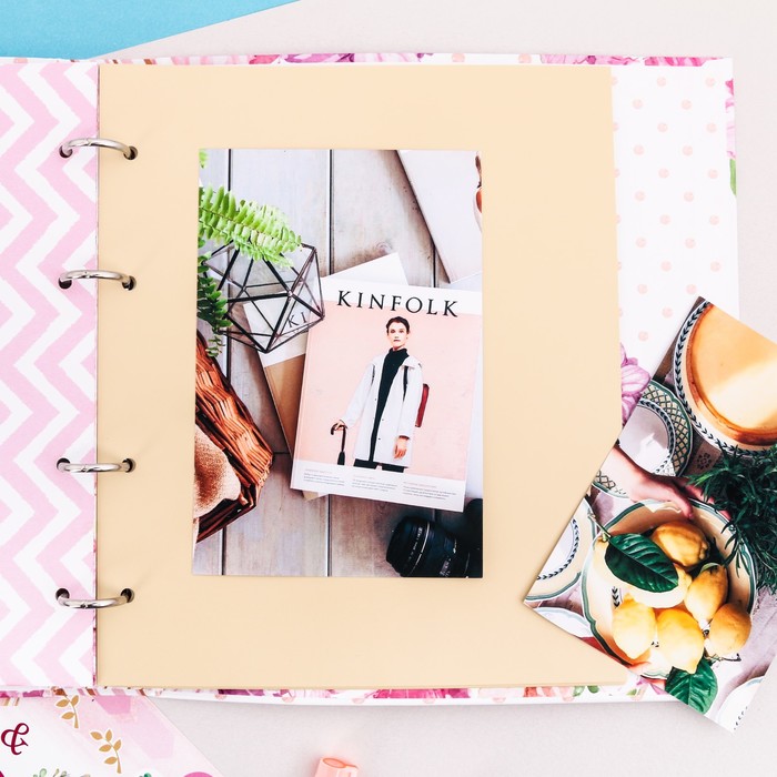 Фотоальбом для творчества "Пусть счастье будет бесконечным" с наклейками