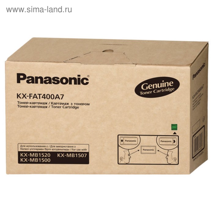 

Тонер Картридж Panasonic KX-FAT400A черный для Panasonic KX-MB1500/1520 (1800стр.)