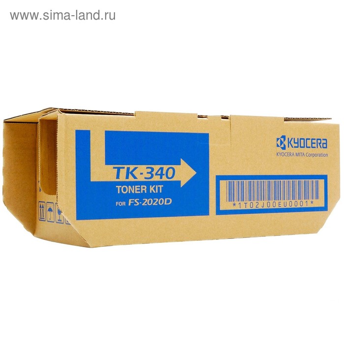 Тонер Картридж Kyocera TK-340 черный для Kyocera FS-2020D/2020DN (12000стр.) запчасть kyocera ct 340 302j093080 кассета в сборе fs 2020d