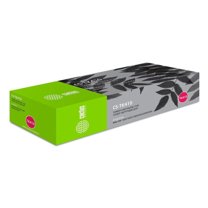

Тонер Картридж Cactus CS-TK410 черный для Kyocera Mita FS 1620/1635/1650/2020/2035/2050 (15000стр.)