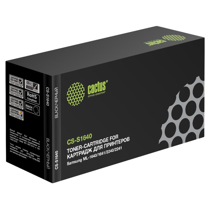 

Тонер Картридж Cactus CS-S1640 D108S черный для Samsung ML-1640/1641/2240/2241 (1500стр.)