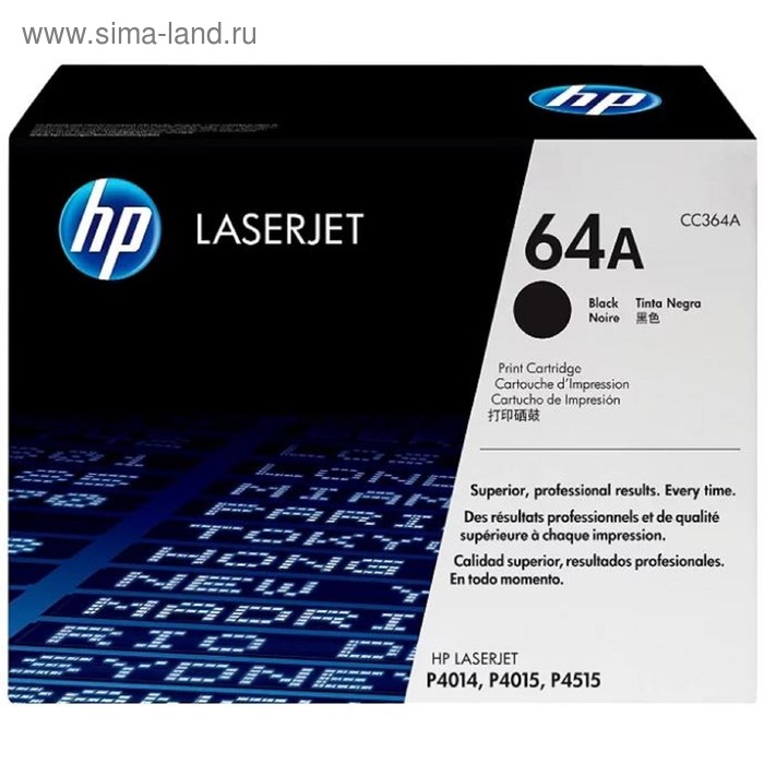 Тонер Картридж HP 64A CC364A черный для HP LJ P4014/4015/4515 (10000стр.) картридж лазерный комус 64a cc364a чер для нр p4014 p4015 p4515