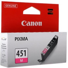 Картридж струйный Canon CLI-451M 6525B001 пурпурный для Canon Pixma iP7240/MG6340/MG5440