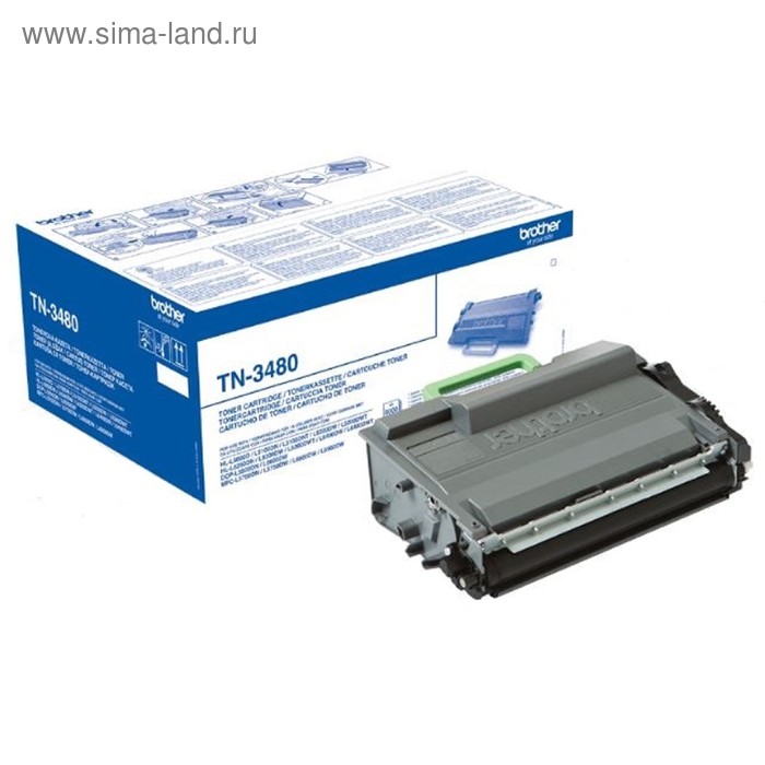 

Картридж Brother TN3480 для HL-L5000D/L5100DN/L5100DNT/L5200DW/L5200DWT (8000k), черный