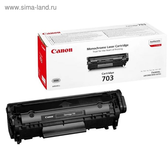 

Картридж Canon 703 7616A005 для LBP-2900/3000 (2000k), черный