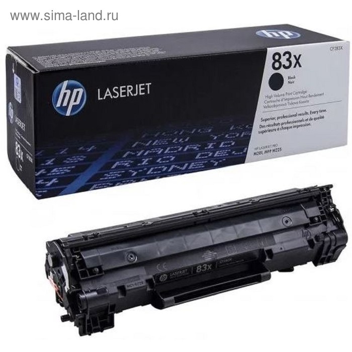 

Тонер Картридж HP 83X CF283X черный для HP LJ Pro M201/M225 (2200стр.)