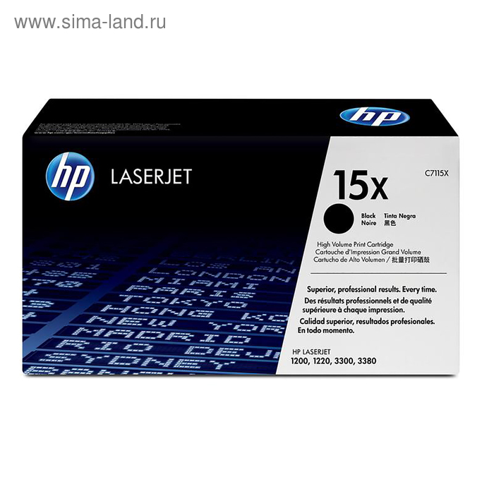 Картридж HP 15X C7115X для LJ 1200/1220/1000W (3500k), черный дозирующее лезвие doctor blade hi black для hp lj 1200 1000 1220 3300 3380