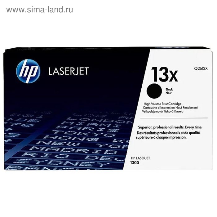 

Тонер Картридж HP Q2613X черный для HP LJ 1300/1300N (4000стр.)