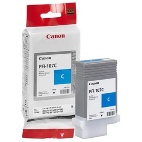 Картридж струйный Canon PFI-107 C голубой для Canon iP F680/685/780/785