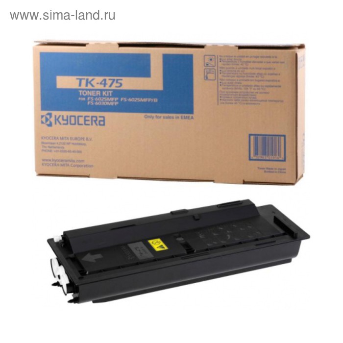 Тонер Картридж Kyocera TK-475 черный для Kyocera FS-6025/6025/6030/6525/6530 (15000стр.) картридж easyprint tk 475 для kyocera fs 6025mfp 6030mfp 6525mfp 6530mfp 15000стр черный