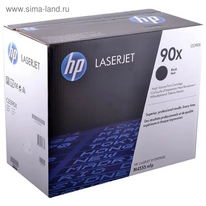 Тонер Картридж HP 90X CE390X черный для HP LJ M4555 (24000стр.) картридж easyprint ce390x 2400стр черный