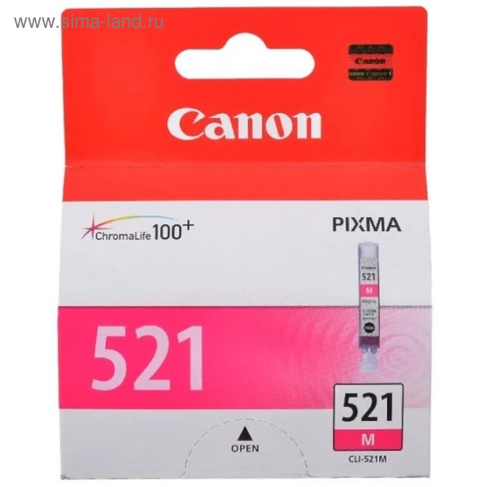 

Картридж струйный Canon CLI-521M 2935B004 пурпурный для Canon iP3600/4600/MP540/620/630/980 172483