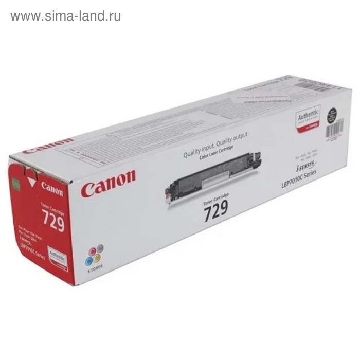 

Картридж Canon 729BK 4370B002 для i-Sensys LBP-7010C/7018C (1200k), черный
