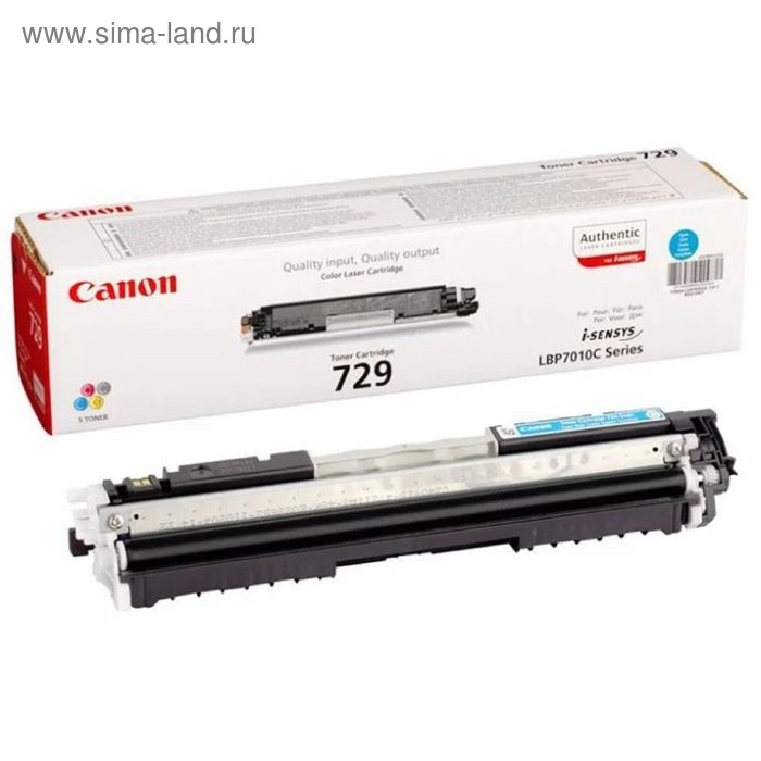 Картридж Canon 729C 4369B002 для i-Sensys LBP-7010C/7018C (1000k), голубой