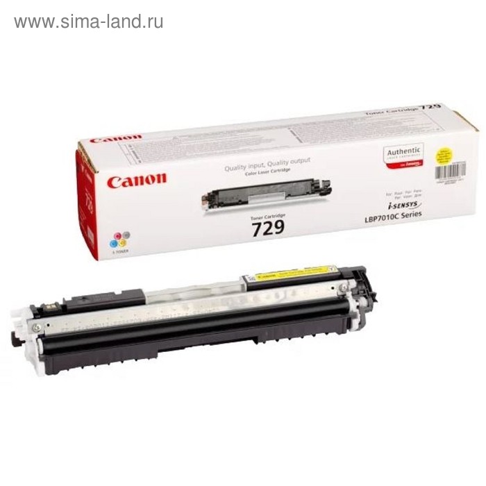 

Картридж Canon 729Y 4367B002 для i-Sensys LBP-7010C/7018C (1000k), желтый