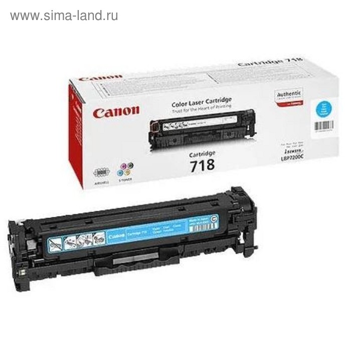 

Картридж Canon 718C 2661B002 для LBP7200/MF8330/8350 (2900k), голубой