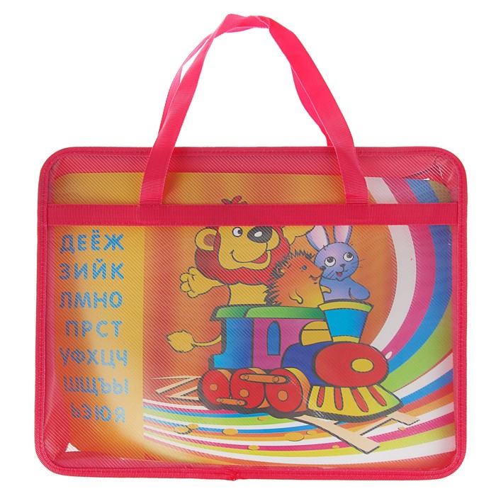 Набор первоклассника в папке с ручками для девочки