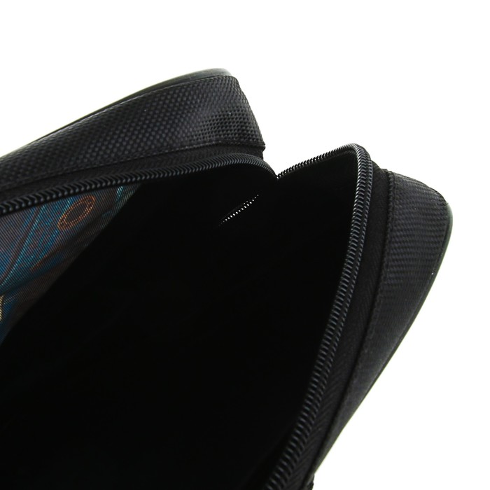 Папка с ручками текстиль А4 60мм 335х260 «Стильный джинс», твёрдое дно