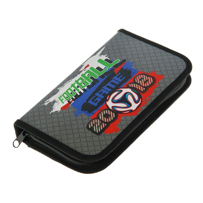 Пенал 1 секция 130х190мм, откидная планка, ламинированный картон ПО-04 «Чемпионат»