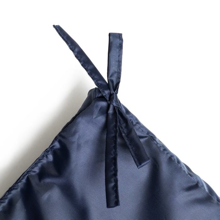 Подушка-матрас водоотталкивающ. 195х63х3,5 см, оксфорд 100% пэ, черно-синий, синтетическое волокно