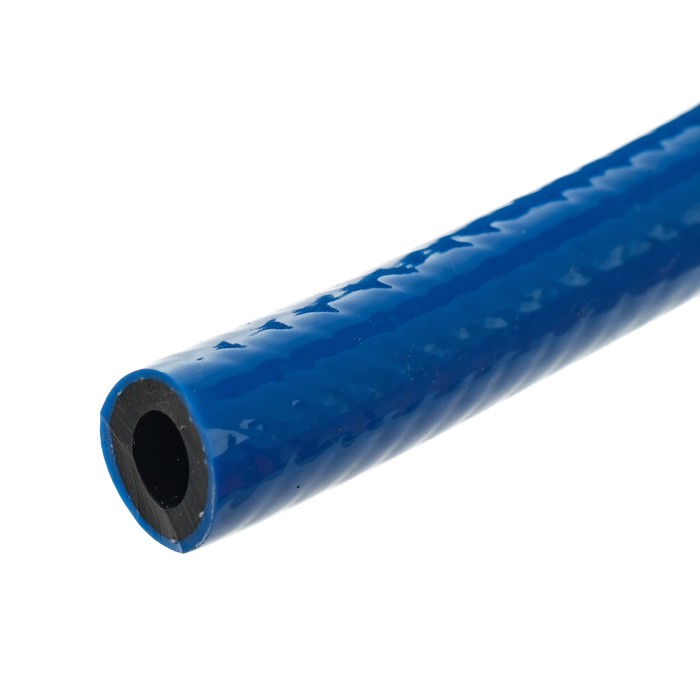 Шланг, ПВХ, d=9 мм, стенка 4 мм, L=50 м, пневматический, 3-слойный, армированный, синий