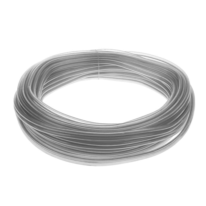 Шланг, ПВХ, сдвоенный, d=7-12 мм, стенка 2.5 мм, L=30 м, пищевой молочный