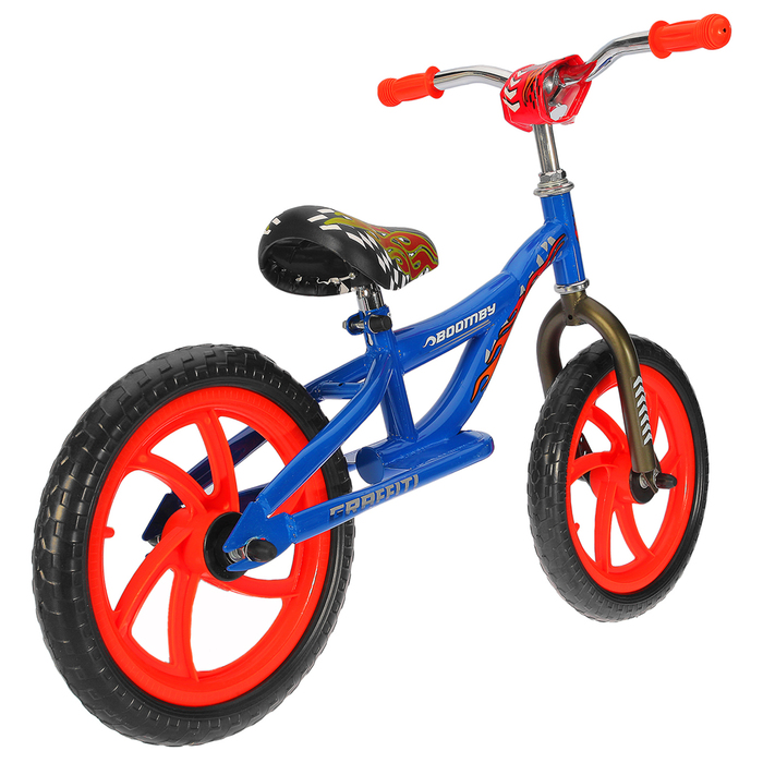 Беговел 14" Boomby, цвет синий