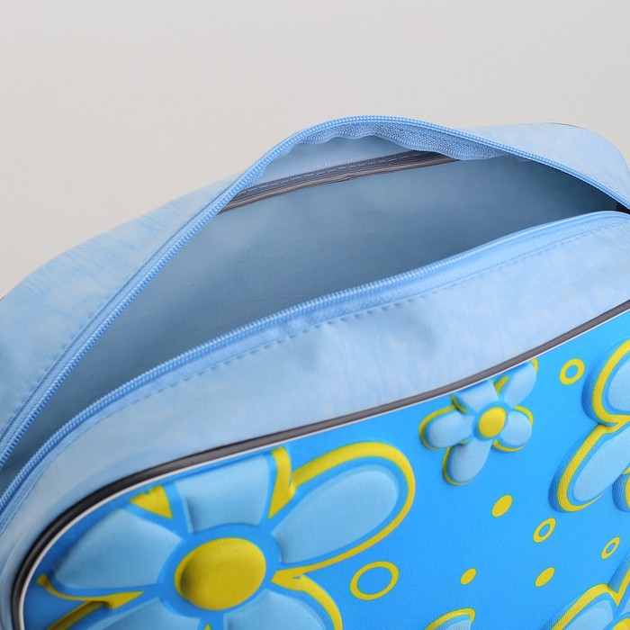 Сумка молодежная С-3D, 35*9*27, отдел на молнии, регул ремень, цветы