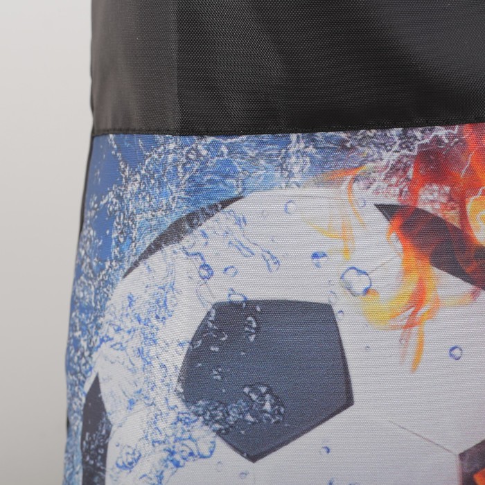 Мешок для обуви "Мяч", отдел на шнурке, наружный карман