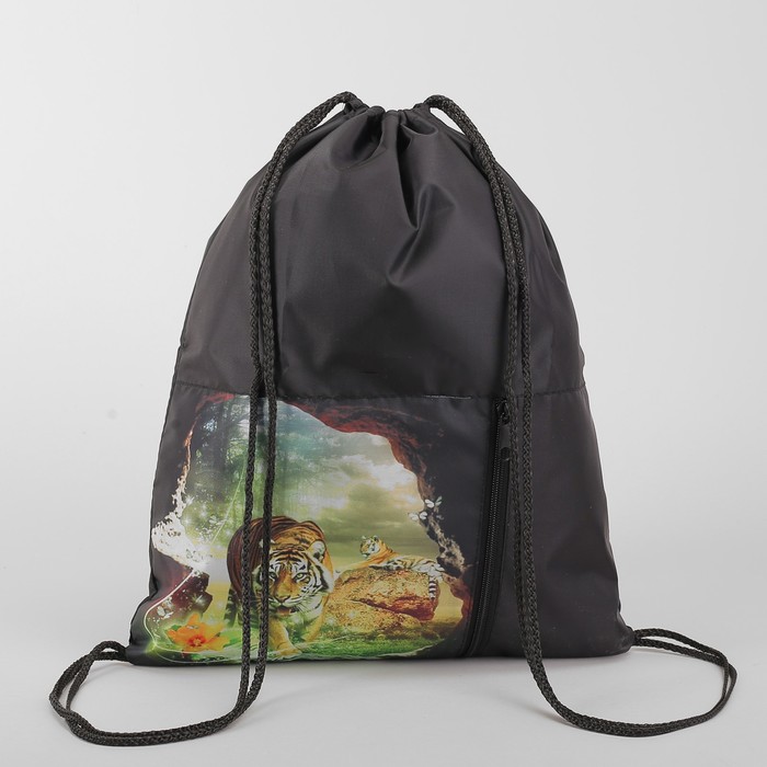 Мешок для обуви МСО-6С, 35*1*43, отдел на шнурке, н/карман, Пещера