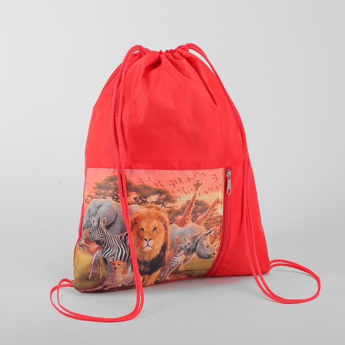 Мешок для обуви МСО-6С, 35*1*43, отдел на шнурке, н/карман, Сафари