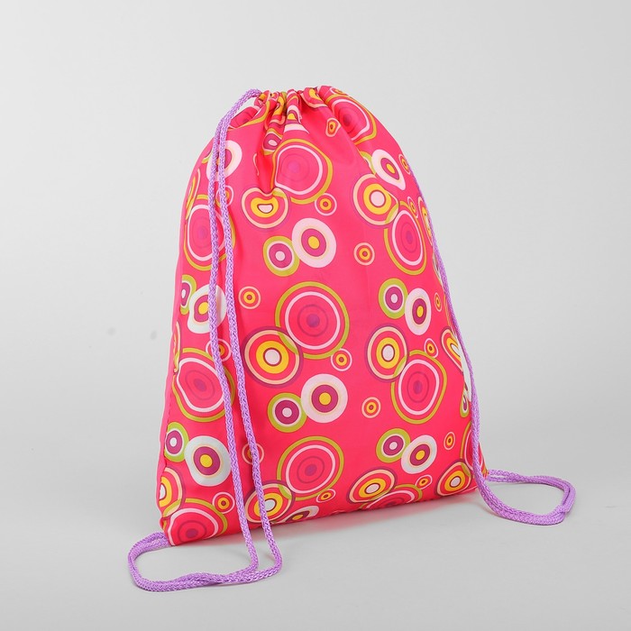 Мешок для обуви "Круги", отдел на шнурке