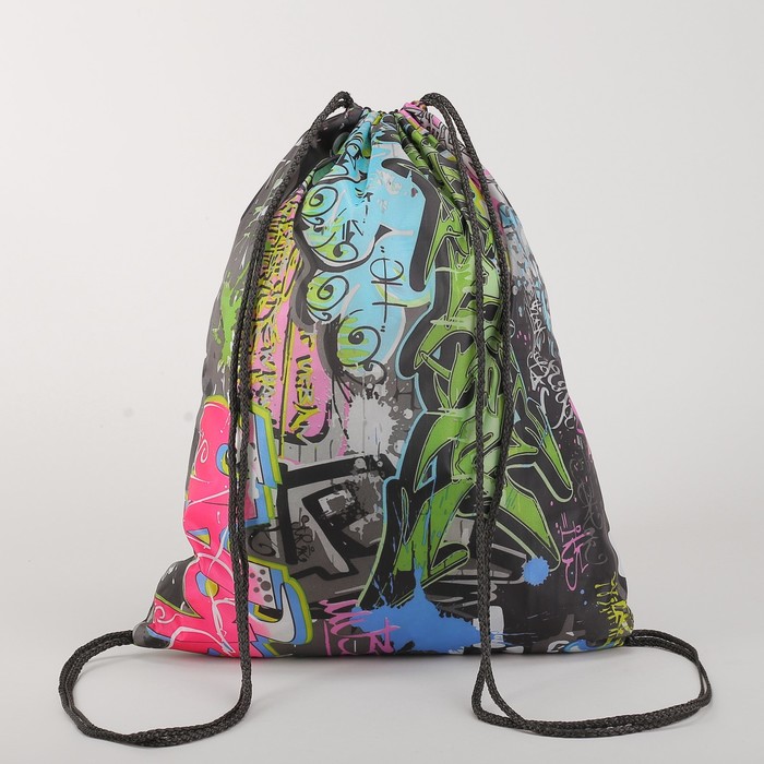 Мешок для обуви "Граффити", отдел на шнурке