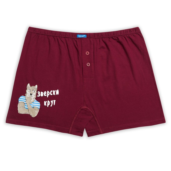 Трусы мужские, размер M, цвет бордовый