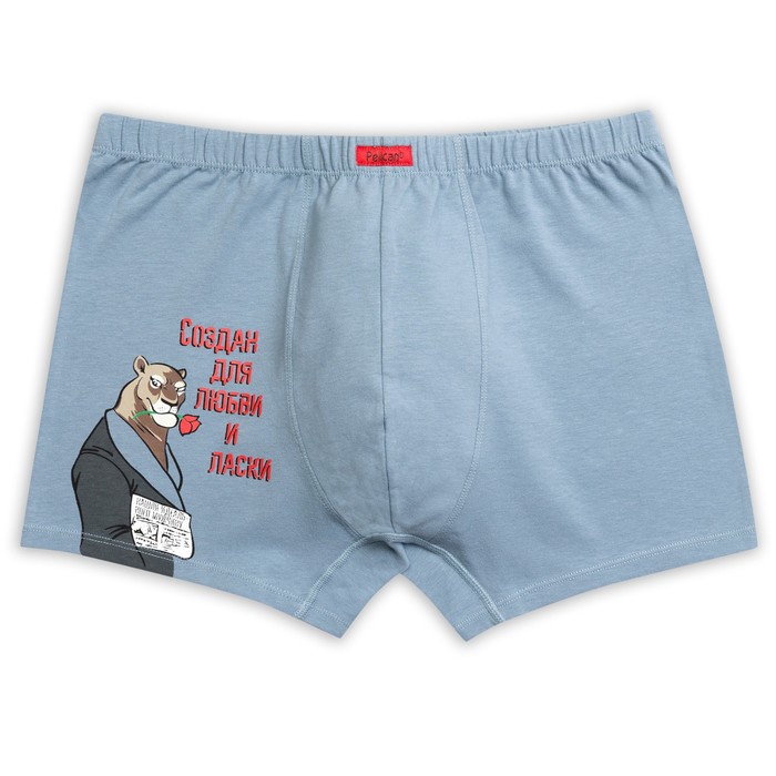 Трусы мужские, размер L, цвет серый