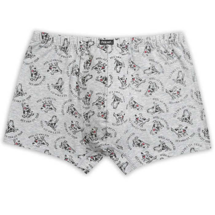 Трусы мужские, размер M, цвет серый