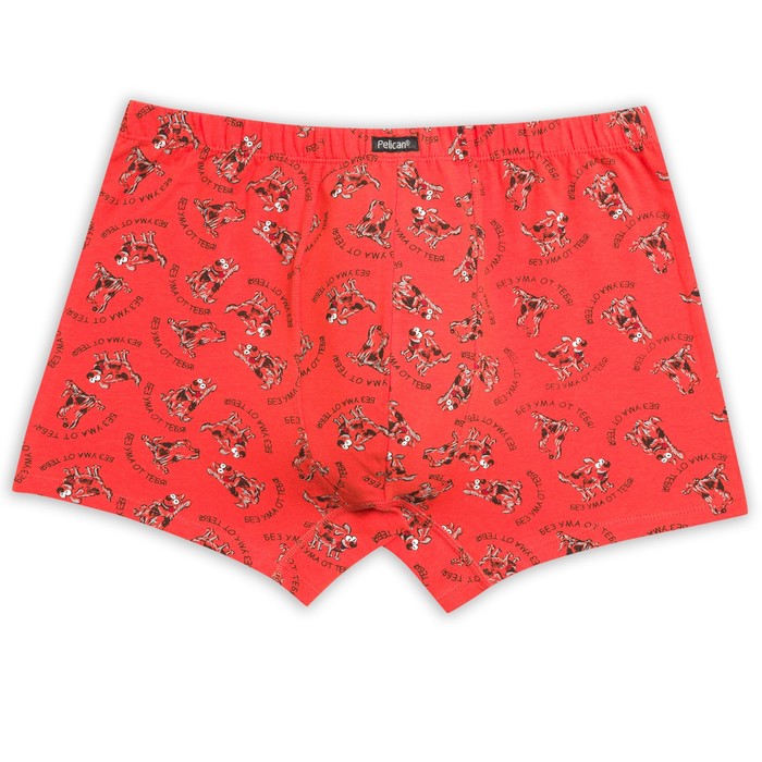 Трусы мужские, размер XL, цвет красный