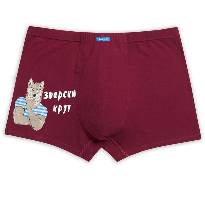 Трусы мужские, размер M, цвет бордовый