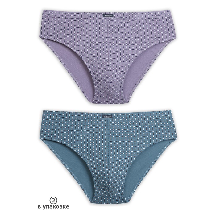 Набор мужских трусов (2 шт), размер XL, цвет сиреневый/тёмно-серый
