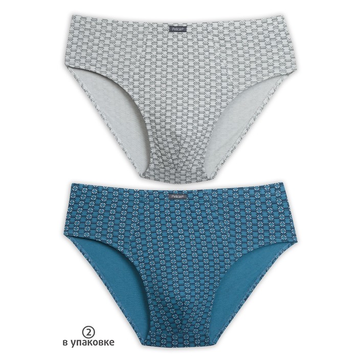 Набор мужских трусов (2 шт), размер L, цвет серый/джинс