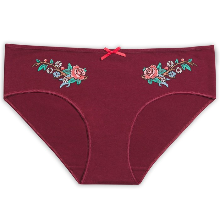 Трусы женские, размер XXL, цвет бордовый