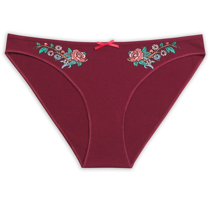 Трусы женские, размер M, цвет бордовый