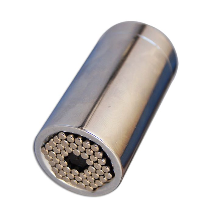 Головка EUROTEX торцевая многоразмерая Cr-V 7-19 мм 3/8"